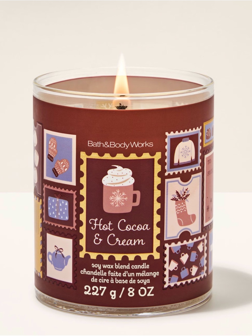 Bath & Body Works Hot Cocoa & Cream Single Wick Candle - Limited Edition